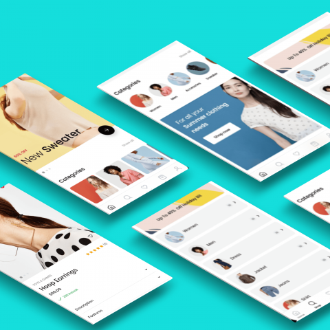 Perspective App Screens Mockup
